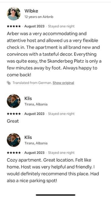 Tirana City Comfort Екстериор снимка